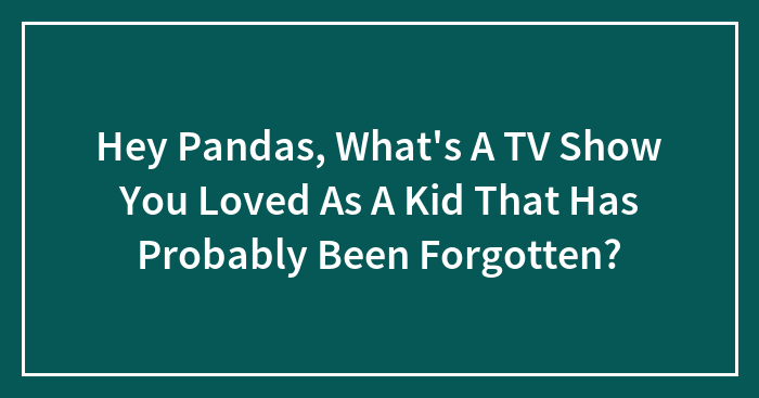 Hey Pandas, What’s A TV Show You Loved As A Kid That Has Probably Been Forgotten? (Closed)