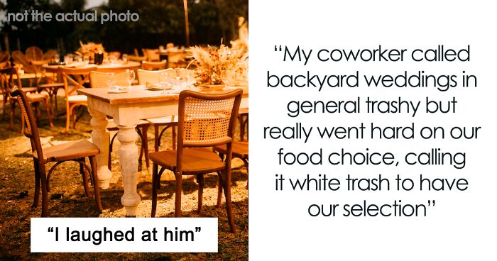 Guy Shuts Down Coworker After He Says His Wedding And Food Were 'White Trash'