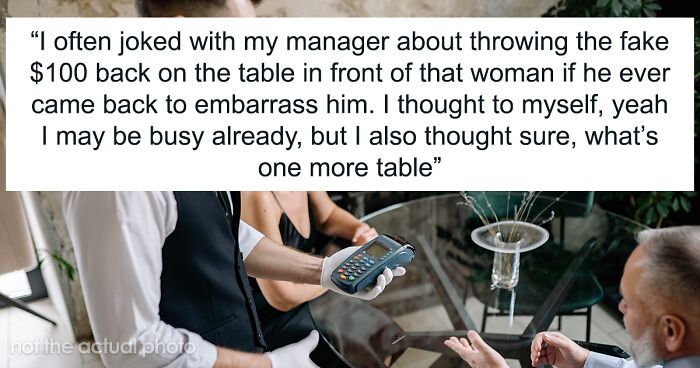 Guy Thinks He’s Slick Tipping A Fake $100 To Waitress While On A Date, She Gets Back At Him