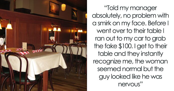 Server Gets Witty Revenge On A Customer Who Tried To Impress His Date By Tipping A Fake $100 Bill