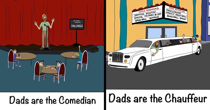 “Dads Are”: I Illustrate The Average Experience Of Being A Dad (35 Pics)