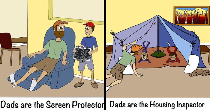 “Dads Are”: I Illustrate The Average Experience Of Being A Dad (48 Pics)