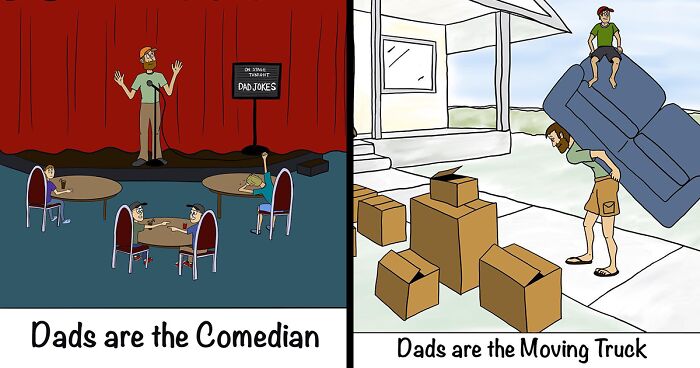 My 48 Illustrations Showing The Average Experience Of Being A Dad