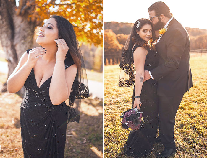 We Got Our Dream Halloween/Black Dress Wedding