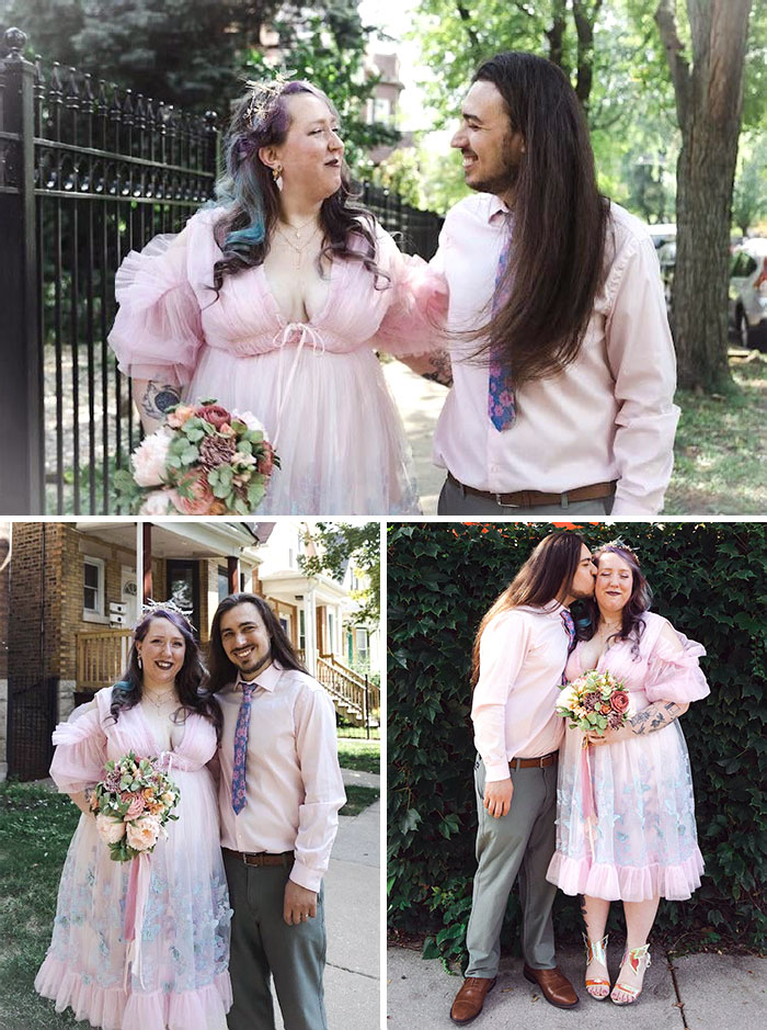 Our First Anniversary Is Coming Up, So I Wanted To Share My Unconventional Pink Dress From Fairy Tong London