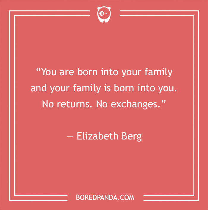 Elizabeth Berg quote about family