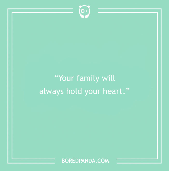 Quote about family support
