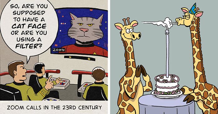 Silly One-Panel Comics That Include Pop Culture Characters, By This Artist (40 New Pics)