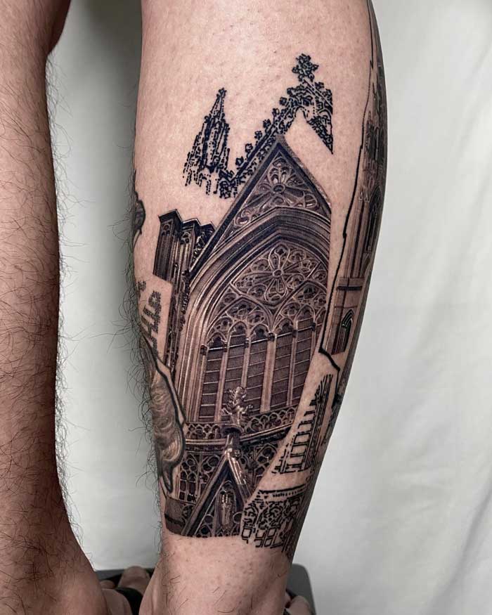 Me 🤝🏻 gothic architecture 😍🤣 —#tattoo #tattoos #tattooartist #tattooed  #tattooist #tattooer #tampa #tampatattoos #ybortattoo… | Instagram