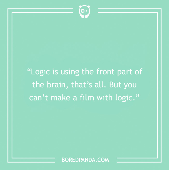 Hayao Miyazaki quote on logic