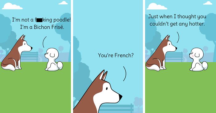 I Created 52 Humorous Comics Featuring A Dog Love Story