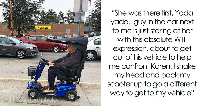 'Karen' Gets Instant Karma After She Yells At A Disabled Woman For Trying To 'Cut In Line'