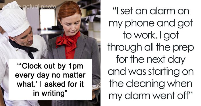 Manager Thinks It’s A Good Idea To Force Employee To Leave At 1 PM Sharp, It’s Not