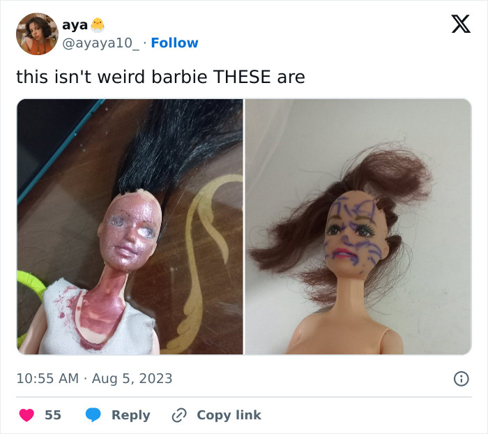 Mattel - Doll Custom “WEIRD Barbie” One Of A Kind Inspired By Kate