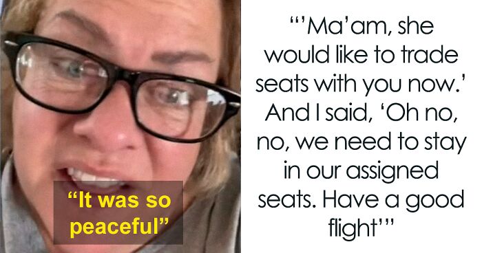 Mom Leaves Kids Next To A Stranger After She Refuses To Switch Seats, Enjoys The Peace