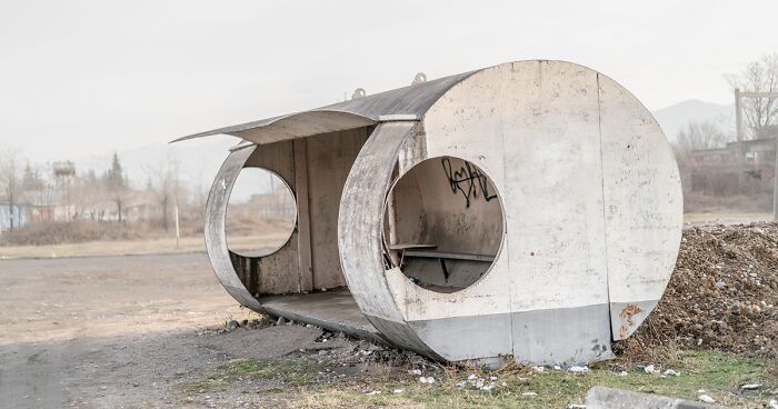 75 Most Bizarre-Looking Bus Stops Captured By Christopher Herwig (New Pics)