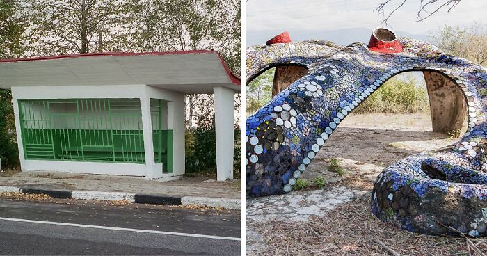 75 Fascinating Soviet-Era Bus Stops, Captured By This Canadian Photographer (New Pics)