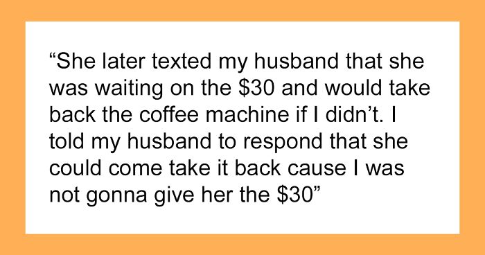 Woman Demands DIL Pay Her Back The Extra Money She Spent On The Gift She Didn’t Ask For