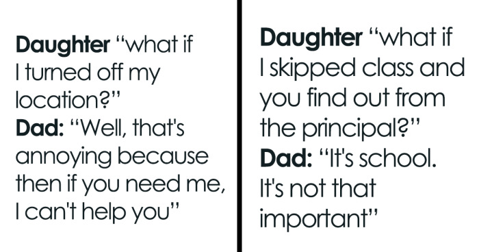 Daughter Asks Her “Non-Strict” Dad 