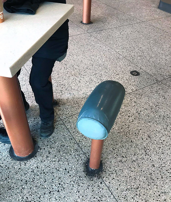 These Chairs In The Statue Of Liberty Cafe