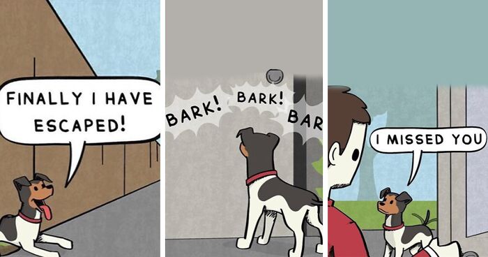 Artist Illustrates Comics Based On Imaginary Dialogues With His Dog, And They Are Too Precious (35 New Pics)