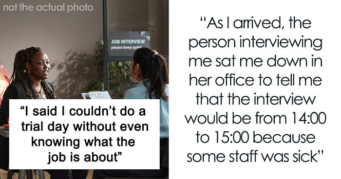 Woman Walks Out Of Job Interview When Asked To Do A Free 'Trial Day'