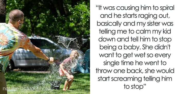 Man Sprays His Bratty Niece With A Hose After She Wouldn’t Stop Throwing Water Balloons At His Kid