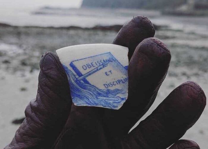 Mystery Ceramic Or Porcelain Piece Found On The Beach In Cancale, France