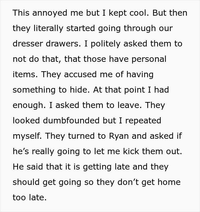 Man’s Mom And Sis Visit His Home And Start Going Through GF's Personal Stuff, She Loses It