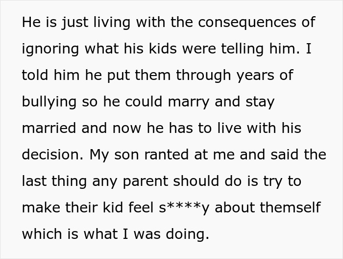 Dad Has To Face Consequences Of Not Listening When Kids Said Their Stepsiblings Bullied Them