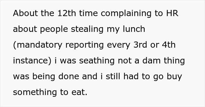 Lunch Thief Eats Laxative-Laced Food, Endures Digestive Distress And Legal Consequences