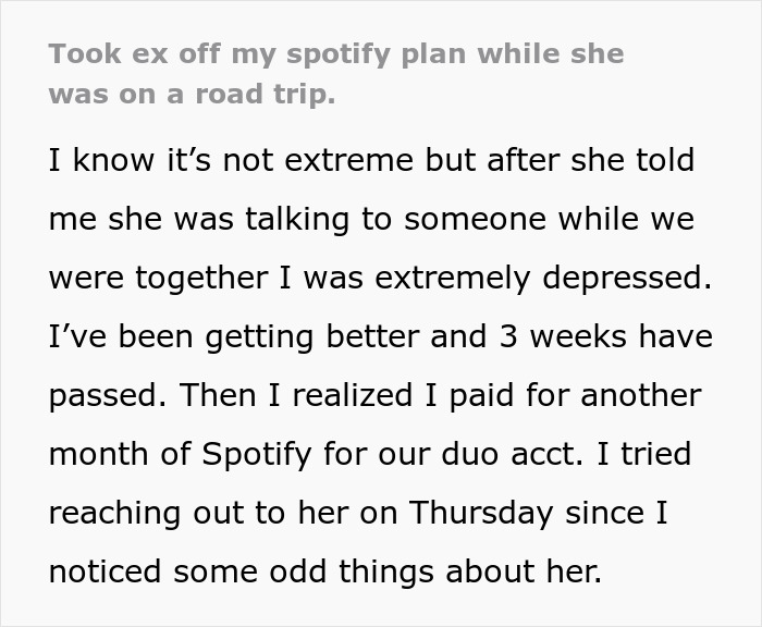 Guy Reaches Out To Ex To Make Sure She’s Okay, She Gets Snarky With Him So He Takes Away Her Music