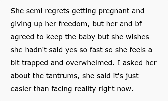 Woman Wants Her Pregnant Daughter To Start Being An Adult, She Bursts Into A Tantrum