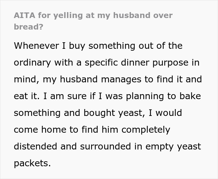 “Saw My Husband Chewing”: Wife Is Done With Man’s Non-Stop Ruining Of Ingredients