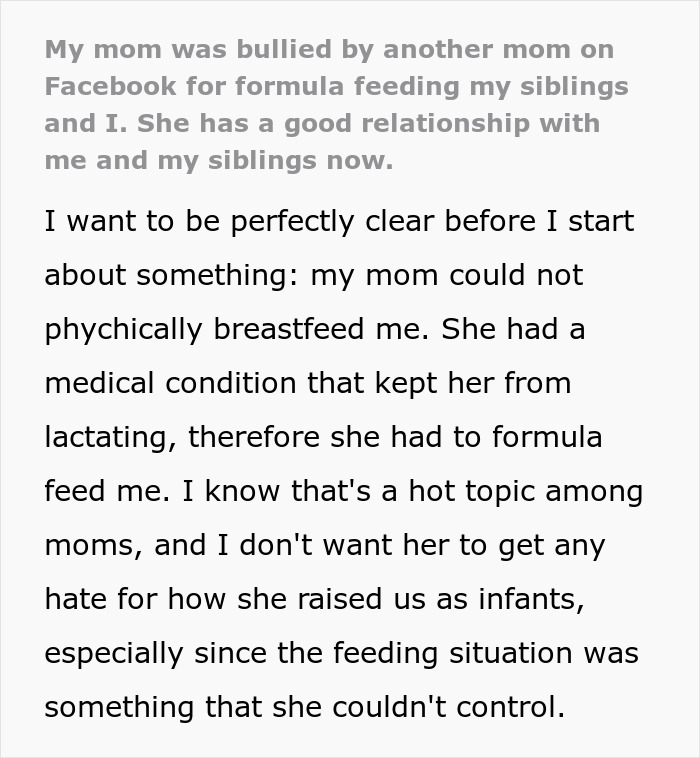 Woman Gets Blasted For Formula Feeding Her Kids By Local Mom, Years Later Gets Petty Revenge