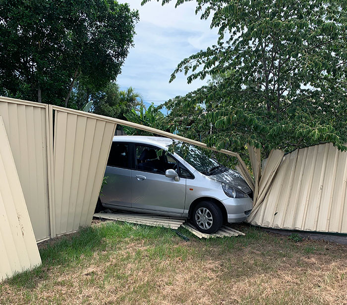 My Elderly Neighbor Drove Through My Back Fence