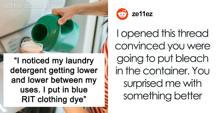 Person Puts Dye In Their Detergent To Get Back At Thieving Neighbors