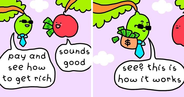 28 Humorous Cartoons With Fruit-Filled Adventures By 