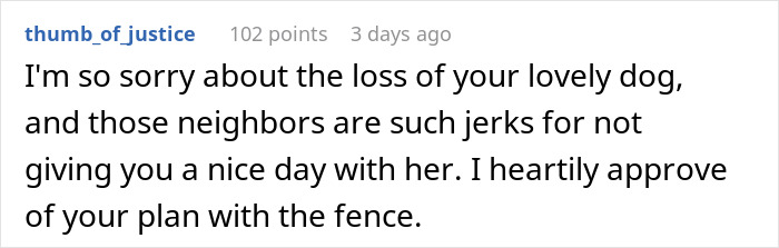 Person Makes Sure Neighbors Never Get To Enjoy Their Yard After They Ruin Dog’s Last Day Outside