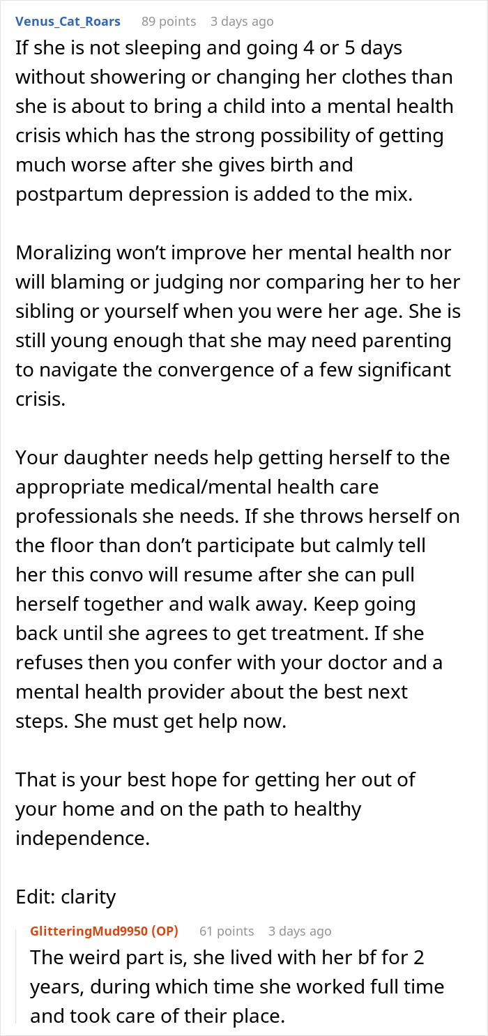 Woman Wants Her Pregnant Daughter To Start Being An Adult, She Bursts Into A Tantrum