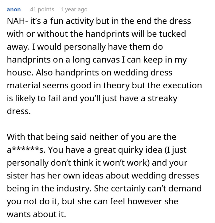 “[Am I The Jerk] For ‘Ruining’ My Wedding Dress?”