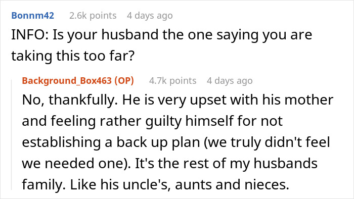 Woman Asks If She’s Wrong For Saying Her MIL Is Dead To Her After She Ruined Plans Made Pre-Labor