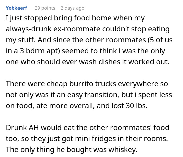 Guy Refuses To Stop Stealing Roommate's Food, Loses It When They Start 'Experimenting' With It