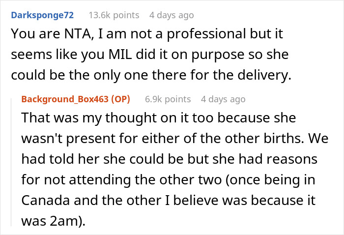 Woman Asks If She’s Wrong For Saying Her MIL Is Dead To Her After She Ruined Plans Made Pre-Labor