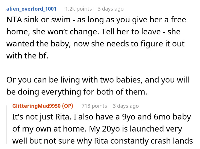 Woman Wants Her Pregnant Daughter To Start Being An Adult, She Bursts Into A Tantrum