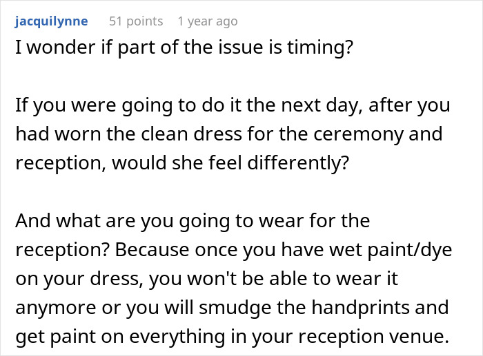 “[Am I The Jerk] For ‘Ruining’ My Wedding Dress?”