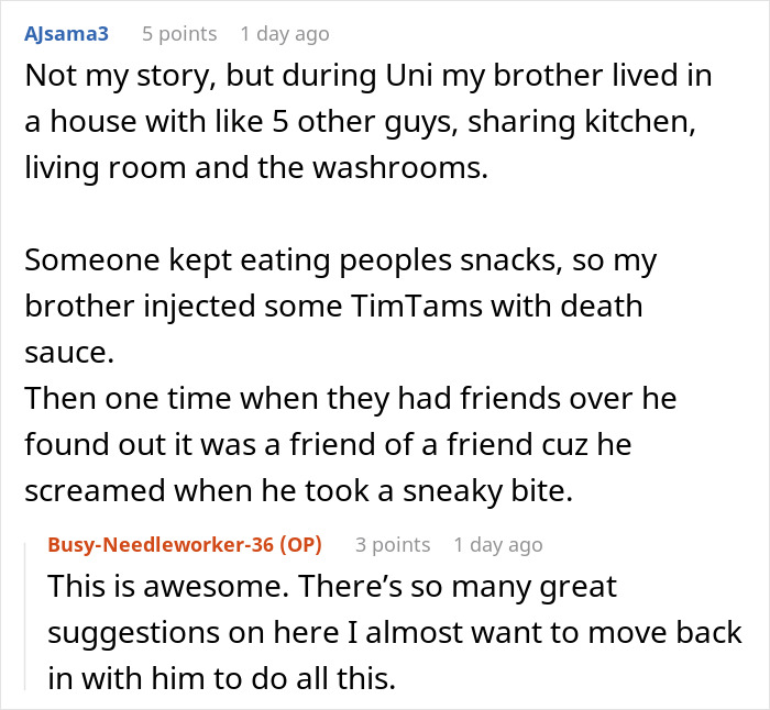 Guy Refuses To Stop Stealing Roommate's Food, Loses It When They Start 'Experimenting' With It