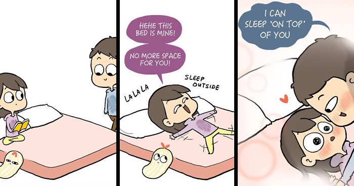 69 Couple Comics That Originated From Cute Drawings That This Artist Made For His Girlfriend