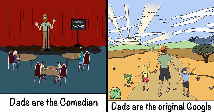 “Dads Are”: My 48 Comics That Showcase The Average Daily Experience Of Being A Dad