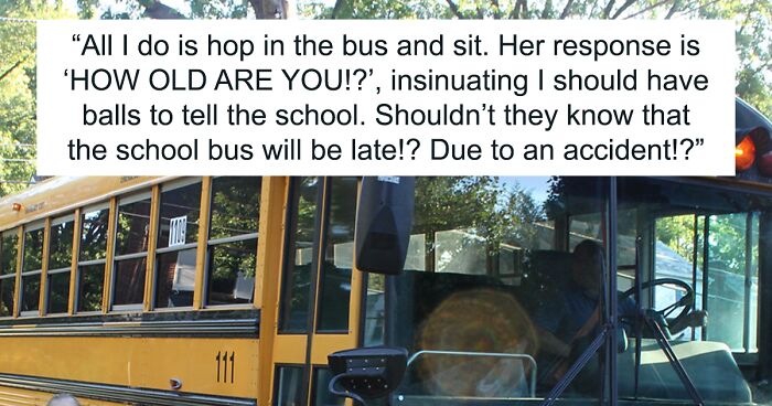 Pupil Mad Over Getting A 5-Day Detention After The School Bus Was Late And They Didn't Report It